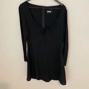 Reformation black mini dress 2